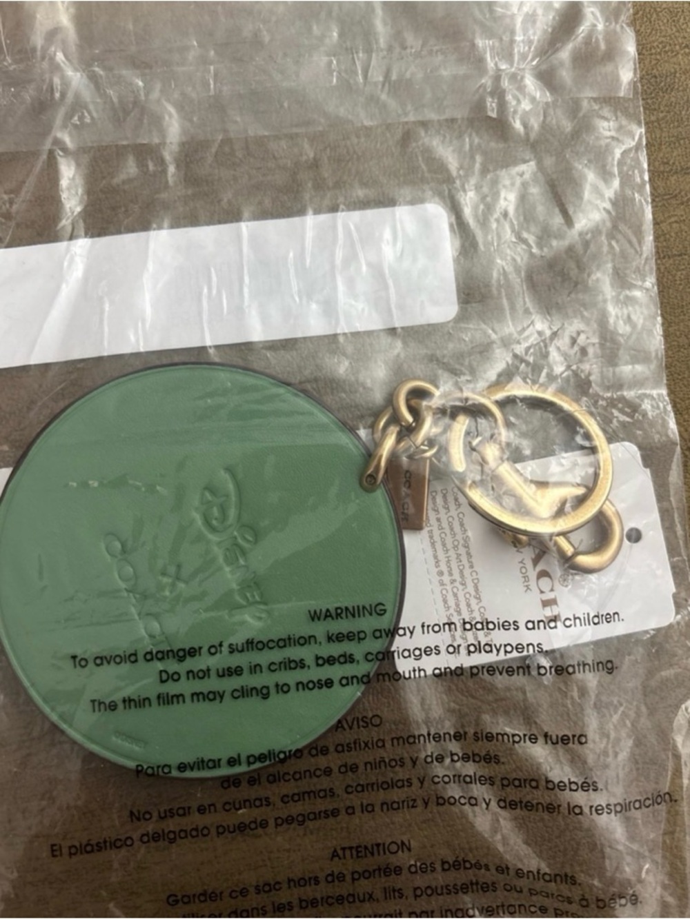 Coach X Disney Mickey Mouse Garden Party Bag Charm CH602 NWT - Picture 11 of 12